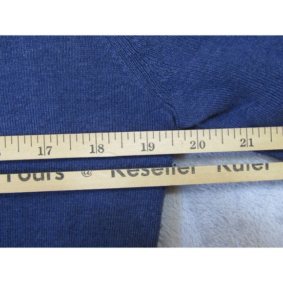 NIC+ZOE Wrap Cardigan Womens PL Blue Excellent Cotton Lyocell Draped V-Neck - Picture 7 of 9